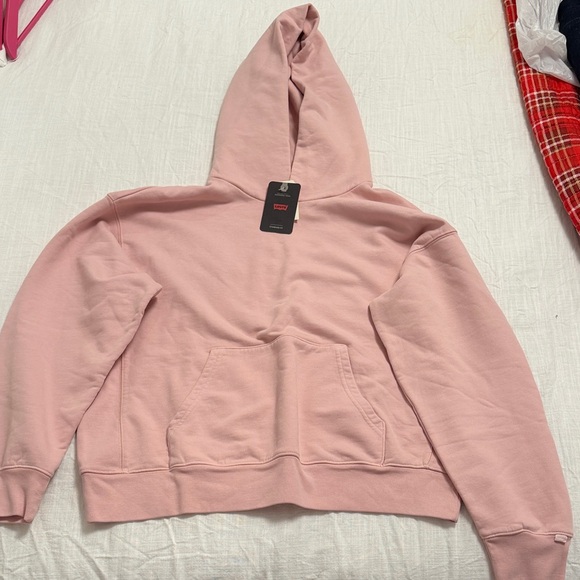 Levi's Sweaters - Levi's Soft Pink Hoodie Sweatshirt